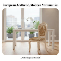 Button-Tufted rearrest Chair European Inspired Design Button-Tufted Dining Chair Padded Seat and rear Easy Assembly for Families