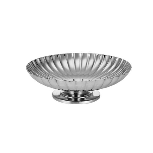 Fruit Bowl with Pedestal Shallow Pedestal Bowl Polished for Tabletop