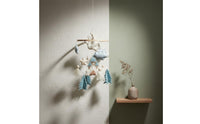 Textile Crib Mobile Boho Design Nordic Crib Ornament Child-Centered Inspired