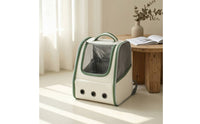 Pet Carrier with Mesh Window Structured Dog Backpack Comfortable Cat Backpack for 	 Pets Care Visits Visits