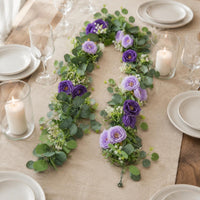 Eucalyptus Blossom Garland Indoor Outdoor Artificial Flower Vine Soft Pale