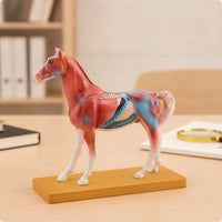 Highly Detailed Horse Anatomy Model with Acupuncture Points Multicolor Horse Acupuncture Model Realistic Professional-Grade for Classroom