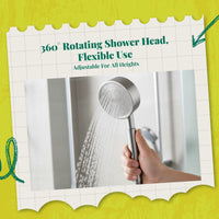 Adjustable high-pressure shower head