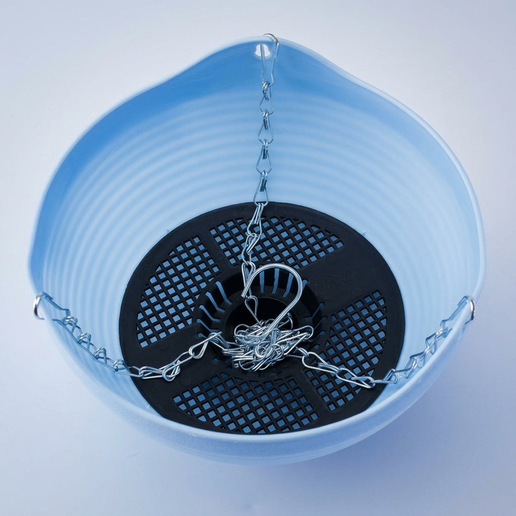 Plant Pots and Hanging Basket for Home Decor, Hanging Plant Pot for Outdoor Plants, Indoor Plant Pot with Chain Included, Drainage Pots