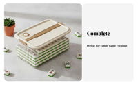 Mahjong Tile Container Clear View Design Empty Mahjong Box sturdy for Families