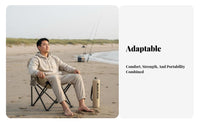 Foldable Moon Chair Compact Collapsible Frame Chair Lightweight