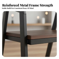 Wrought Iron Dining Chair Easy to Clean Metal Dining Chair Scratch-Resistant