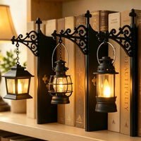 Halloween Bookshelf Lantern Light Bookend Divider