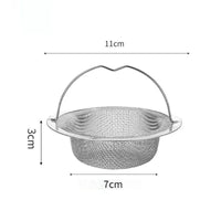 水槽过滤网不锈钢水池漏网洗菜盆过滤网洗碗池通用垃圾沥水篮厨房