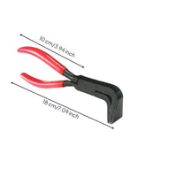 Sheet Metal Bending Pliers Anti-Slip Sheet Metal Hand Seamer Bent Jaw Pliers Darkened Heavy Duty for Mechanic