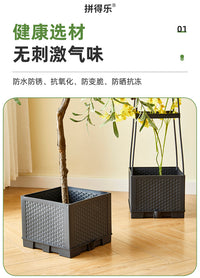 跨境批发种植箱亚马逊园艺阳台种菜箱户外种植箱组合楼顶种菜盆
