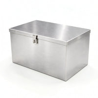 Stainless Steel Storage Box Compact Hardware Box with Latch for Garage