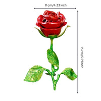 Rose incense Burner Alloy Rose Scent Holder Elegant Decorative Ornament for Desk