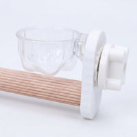 Parrot Perch Grinding Stand Rod, Straight Lumbered Fowl Stand with Sanded Surface for Paw Grinding, Budgie Cockatiel Lovebird Perch to Grind Beak