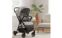 Wear Resistant Bumper Bar with PU Leather Cover Comfortable Stroller Bumper Bar Soft Stroller Armrest Convenient for Toddlers