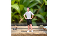 Miniature Male Figure Freestanding Diorama Figure Detailed for Desktop Display
