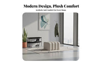 Luxurious Design Rectangular Ottoman Bench Soft and Comfortable Segmented Ottoman Thick Cushion Long Stool Multi-Purpose for Interior Decorators, Shop Owners, Entryway, Bedroom, Dressing Room, Retail Retail Shop