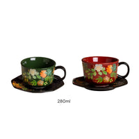 2 Pieces Teacup and Saucer Set Elegant Tea Cups and Saucers Delicate for Gifting