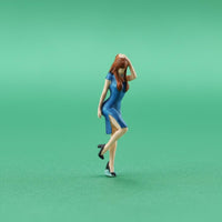 Cheongsam Woman Miniature Chinese Style 1:64 Scale Woman Figure   Detailed Resin People Model for Hobbyists, Collectors
