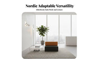 Nordic aesthetic sectional Corner Sofa with Table L-Shape Configuration sectional Block Sofa Business Grade Lounge Seating Minimalist Aesthetic for Office Managers, Interior Designers, Homeowners, Reception Area, Waiting Room