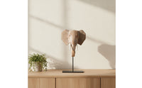 Elephant Sculpture with Stand Decorative Elephant Figurine Modern for Entryway