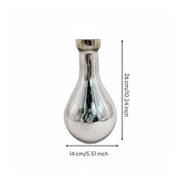 Silver Glass Vase Modern Design & Decor Decorative for Living Room
