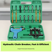 Hydraulic Chain Breaker, Universal Chain Removal Tool, robust Duty Cutter for Motorcycle, Agricultural Machinery, and commercial Maintenance