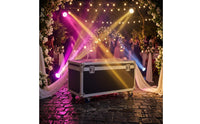 8 Pieces Waterproof LED Par Light with Flight Case App Controlled Battery Powered Par Light Mobile Battery Powered Stage Lights for Weddings