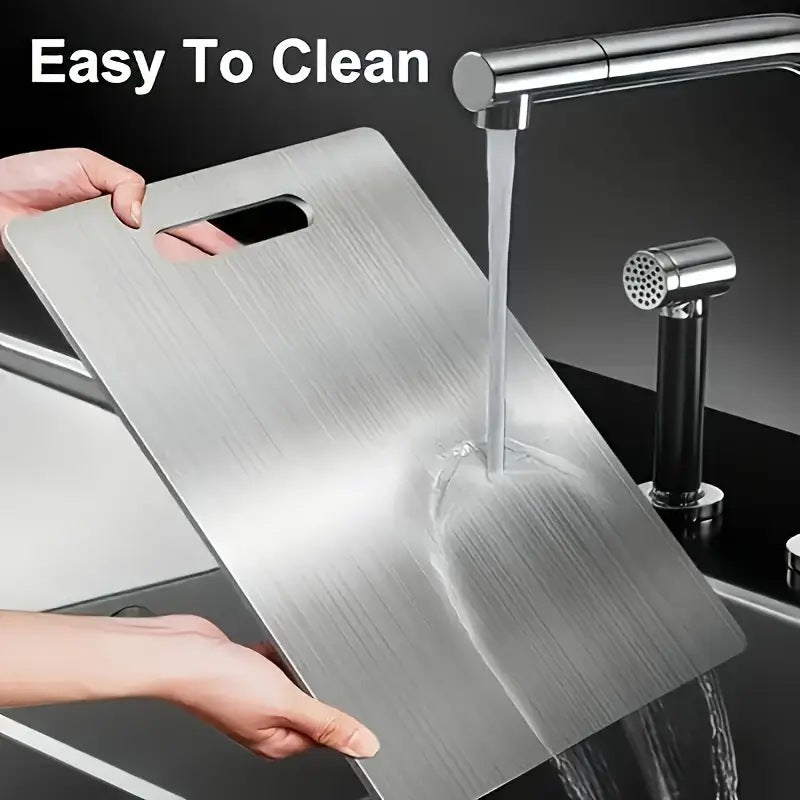 Stainless Steel Cutting Board, Double-Sided, Anti-Mold, Eco-Friendly