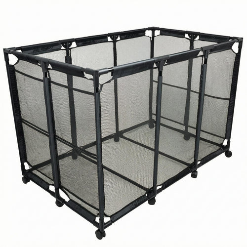 Mesh Storage Vehicle Open Top Metal Mesh Vehicle Black