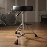 Drum Throne with Tripod Base   Adjustable Drum Throne Double Braced for Rehearsal Room