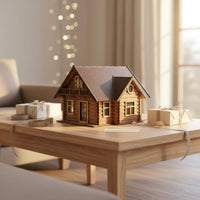 DIY Miniature House Kit Creative Gift Self-Assembly Wooden Chalet for Hobbyists