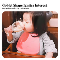 CPC Certified Toddler Wine Glass Anti-Choke Design Baby Wine Glass Cup Safe for Toddlers, Parents, Mealtime, Parties, Daycare