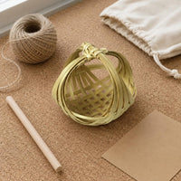 Bamboo Craft Sachet Handmade Bamboo Woven Ornament Easy to Cut and Glue