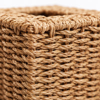 Woven Tissue Box Cover, Modern Minimalist Straw Weaving