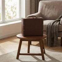 Suitcase Storage Box Textured Mini Suitcase Vintage Storage Box Compact Sturdy for Home Decor, Photography