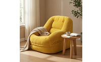 Non-Slip Corduroy Chair with Handle Soft Padded Floor Lounger Supportive Compact Lounge Seat Comfortable for Readers, Gamers, Reading Corners, Small Apartments, Gaming Rooms