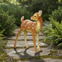 7 Pieces Decorative Deer Statue Hand Painted Realistic Deer Statue Weather-Resistant for Outdoor