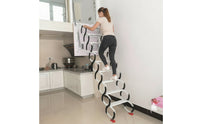 Space-Saving Foldable Attic Staircase Concealed Attic Stairs with Hatch Panel Compact Retractable Loft Stairs Pull down for Homeowners, Mezzanine