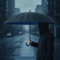 Windproof Umbrella with 24 Ribs Automatic Double-Layer Umbrella Strong Sturdy for Daily Commute, Travel
