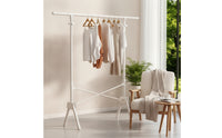 No Installation Required Clothes Rack with Telescopic Bar Lightweight Folding Clothes Rack Retractable Compact for Apartment