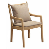 Upholstered Wood armrestchair Multi-Purpose Dining Chair Minimalist Design Easy Assembly for Students, Study Room, study corner