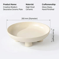 Display Cabinet Ceramic Fruit Ornament for Living Room Decor, Nordic Minimalist Decorative Figurine for Home and Office
