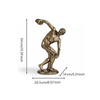 Decorative Sculpture Sculpted Bronze Figurine Modern for Bookshelf, Homeowners
