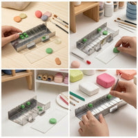 DIY Tool Kit with Pointed Implement Tool Transparent Aluminum Rack with Acrylic Plate Heavy-Duty for Crafters, Hobbyists