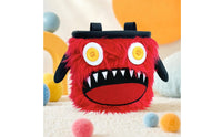 Chalk Bag with Loops Furry Chalk Bag Cartoon Pouch for Climbers, Boulderers, Climbing, Bouldering, Gym
