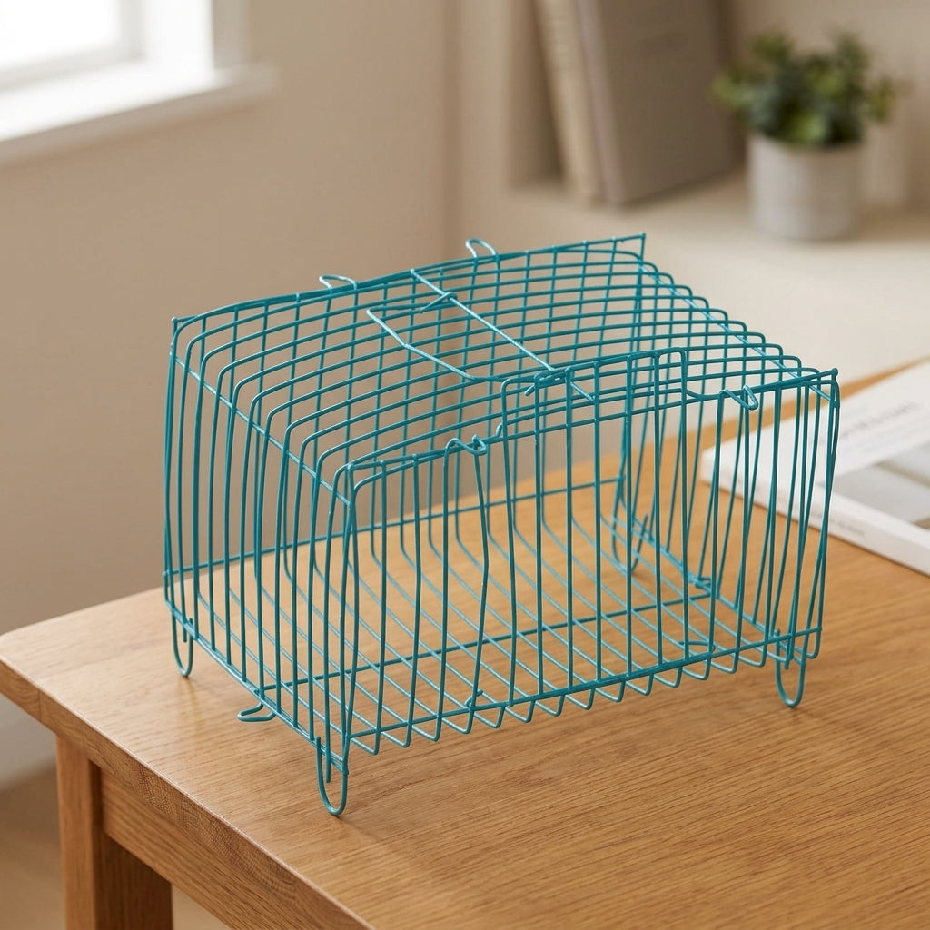 Hamster Cage and Small Animal Carrier, Iron Wire Rectangular Pet Travel Cage