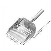 Cat Waste Sifter Short Handle Sifting Ladle Shiny Finish Cat Litter Sifter