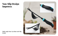 Grass Puller Transplanting and Weeding Tool Ergonomic Grip Curved Spoon Weeder Angled Brace
