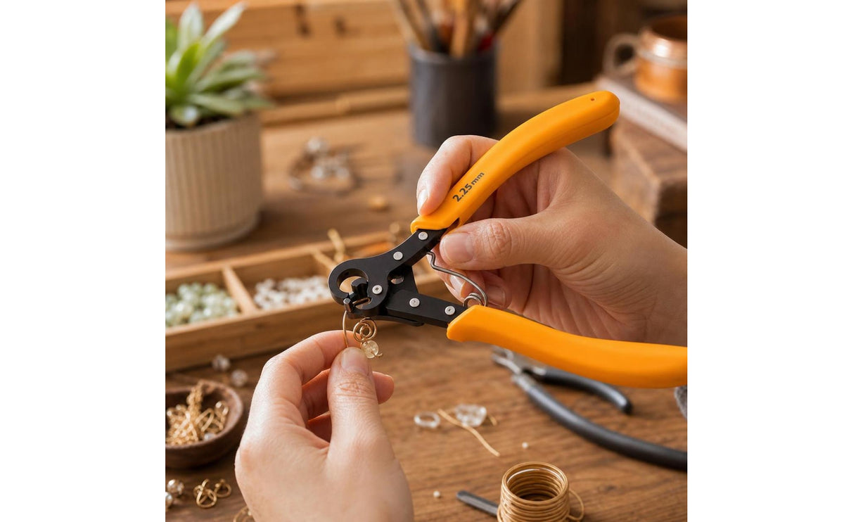 Pliers with Loop-Forming Jaw Looping Pliers Polished Steel Tool for Jewelers, Crafters, Jewelry Making, Beadwork